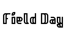 Field Day Font Image