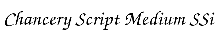 Chancery Script Medium SSi