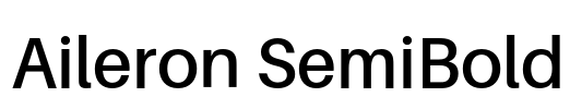Aileron SemiBold Font Image