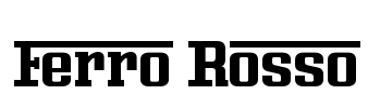 Ferro Rosso Font Image