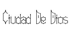 Ciudad De Dios Font Image