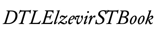 DTLElzevirSTBook Font Image