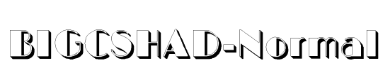 BIGCSHAD-Normal Font Image