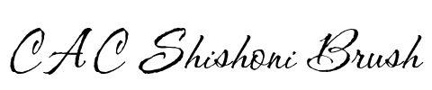 CAC Shishoni Brush Font Image