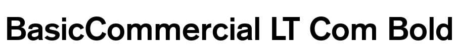 BasicCommercial LT Com Bold Font Image