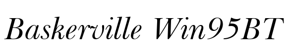 Baskerville Win95BT Font Image