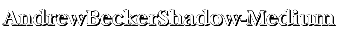 AndrewBeckerShadow-Medium Font Image