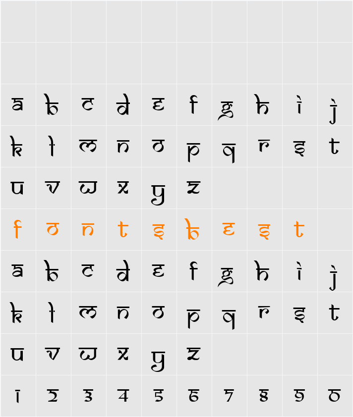 DS Izmir Character Map