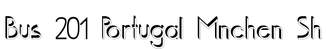 Bus 201 Portugal Mnchen Sh Font Image