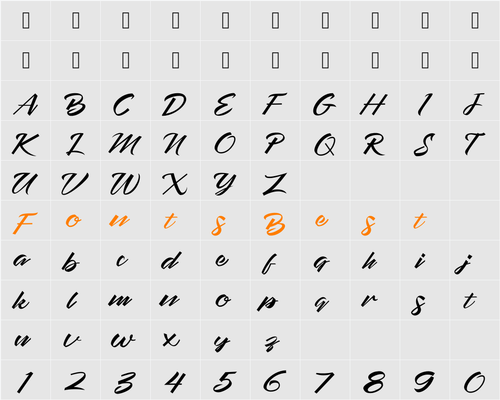 empatlima Character Map