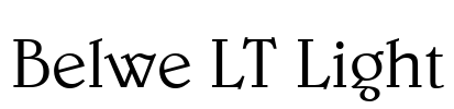 Belwe LT Light