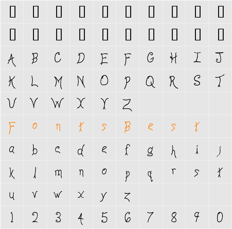 JI-Muddle Character Map