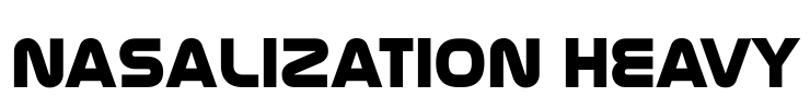 Nasalization Heavy Font Image