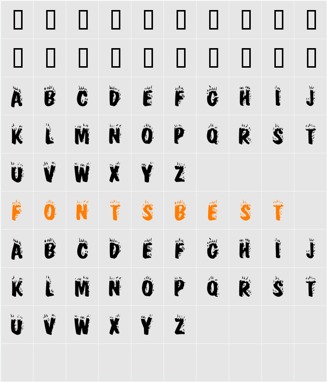 FirebugCapsSSi Character Map