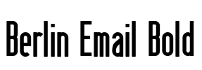 Berlin Email Bold Font Image
