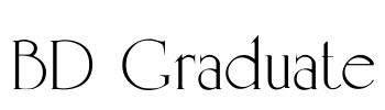 BD Graduate Font Image