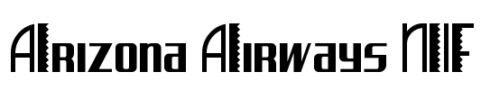 Arizona Airways NF Font Image