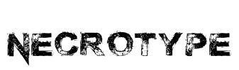 Necrotype Font Image