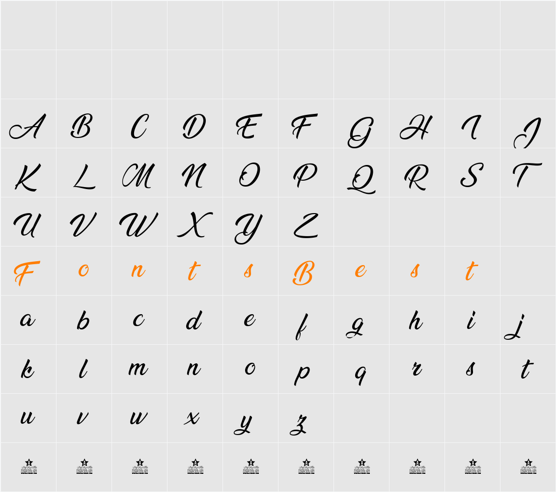 Ananda Character Map