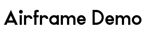 Airframe Demo Font Image