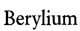 Berylium