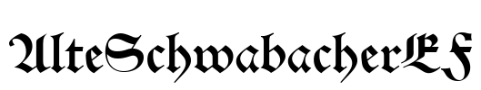 AlteSchwabacherEF Font Image