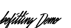 Befitting Demo Font Image