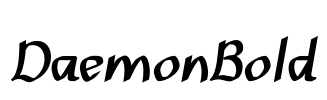 DaemonBold Font Image