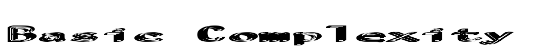 Basic Complexity  Font Image