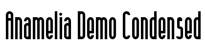 Anamelia Demo Condensed Font Image