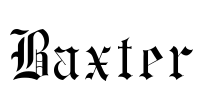 Baxter Font Image