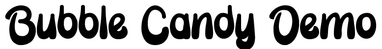 Bubble Candy Demo Font Image