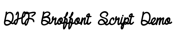 DHF Broffont Script Demo