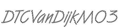 DTCVanDijkM03 Font Image