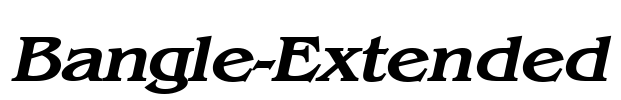 Bangle-Extended Font Image