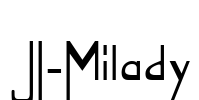 JI-Milady Font Image