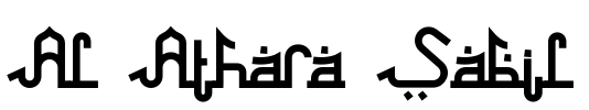 Al Athara Sabil Font Image