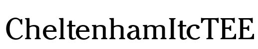CheltenhamItcTEE Font Image