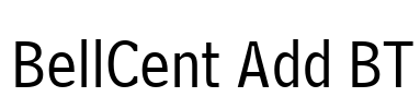 BellCent Add BT Font Image