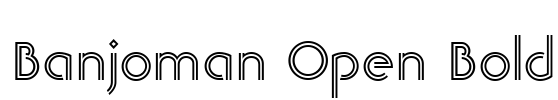 Banjoman Open Bold Font Image