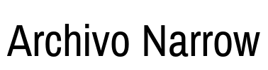Archivo Narrow Font Image