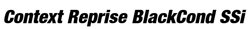 Context Reprise BlackCond SSi Font Image