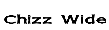Chizz Wide Font Image