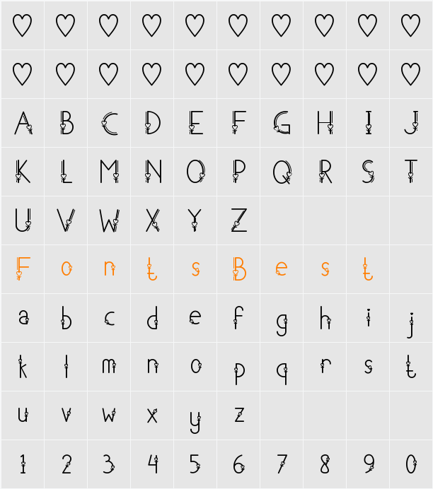 Adzkia Character Map