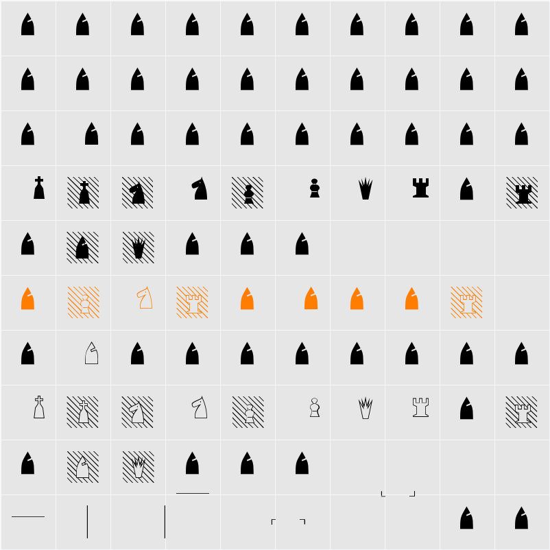 Chess Utrecht Character Map
