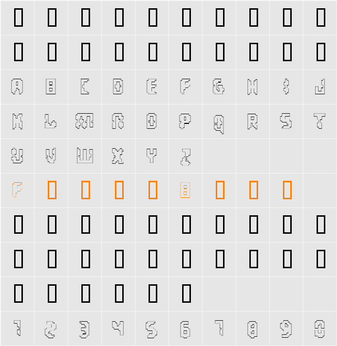 Invaders Part Two Outline Character Map