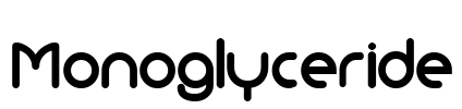 Monoglyceride Font Image