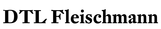 DTL Fleischmann Font Image