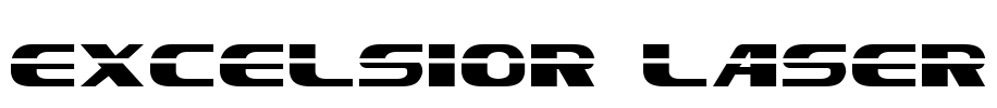 Excelsior Laser Font Image