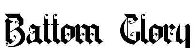 Battom Glory Font Image